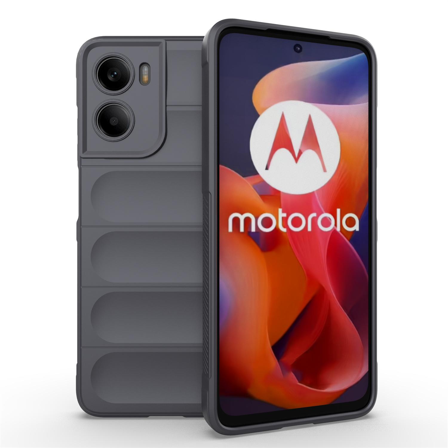

Для Motorola Moto G05 4G/E15 4G Чохол Протиударний М який TPU Міцний Чохол на Задню Панель Телефону Dark Grey