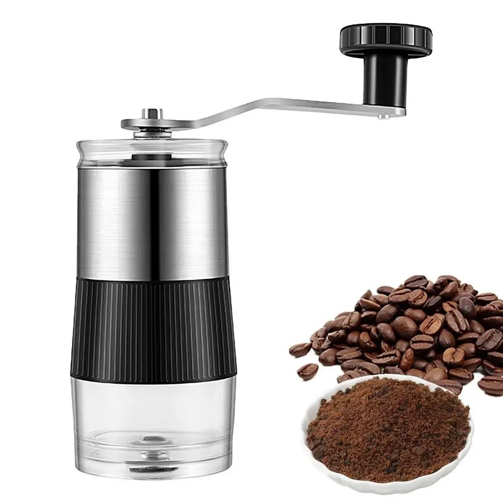 Manual Coffee Grinder Ceramic Burr Mill Hand Crank Household Crusher Coffee Bean Tools Portable Hand Coffee Machine Grinder