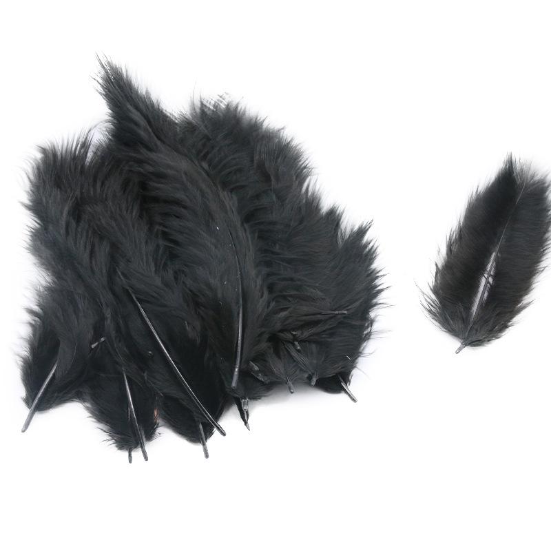 50Pcsdy Color Bamboo Tube Feather Turkey Feather Jewelry Accessories Crafts Pet Toys Decorative Materials