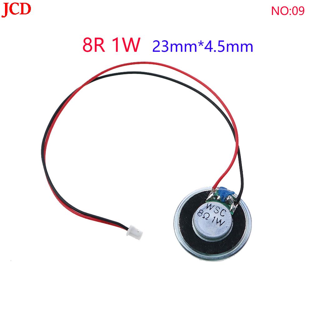 NO:01-16 1pcs ultra-thin speaker 8R 32R 0.5W 1W 2W loudspeaker speaker diameter 20 23 26 28 30 32 36 40 50MM with terminal cable