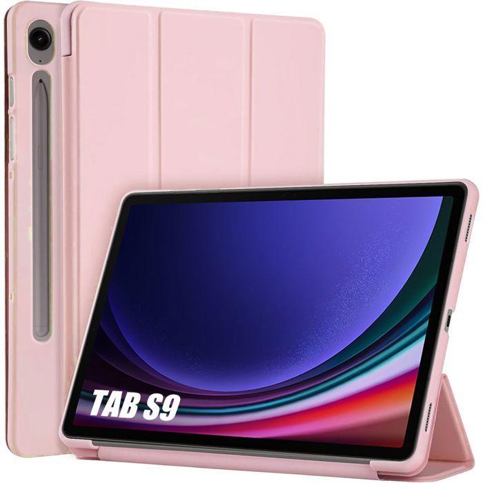 Case for Samsung Galaxy Tab S9 (11 Inches) Protection Slim with Stand Function - Pink