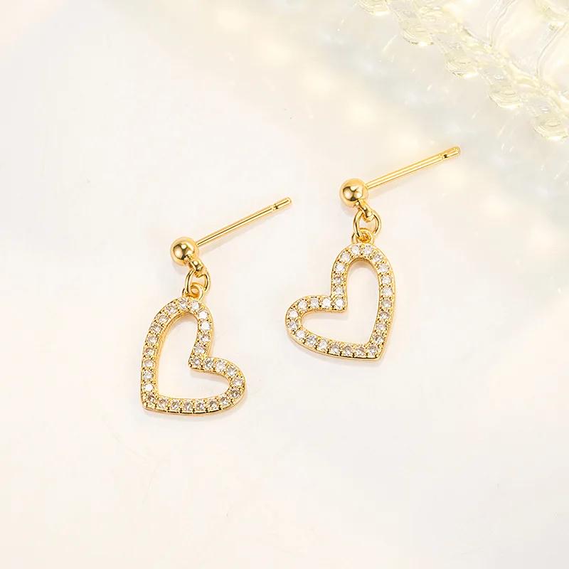 

Real 14K Gold Aros Mujer Oreja Drop Earring for Women Fine True 14K Gold Diamond Gemstone Orecchini Bizuteria Earring Females