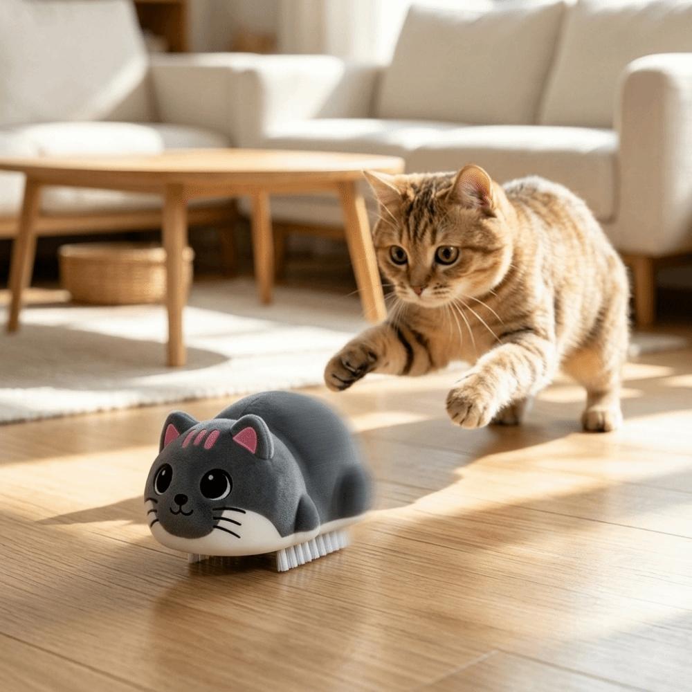 Cute Electric Simulation Cat Toy Wear-resistant Funny Cat Teasing Toys Bite Resistant Electric Cat Toy Consume Extra Energy