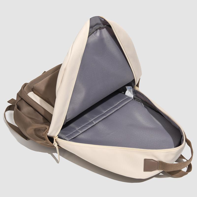 Contrast Color Student Schoolbag Men's Backpack Large Capacity Travel Backpack