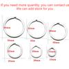 10/20Pcs 15-35mm Stainless Steel Keychain Ring Split Ring Keyfob Key Holder Rings for DIY Key Ring Jewelry Making Accessories