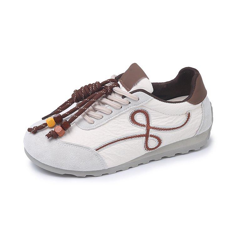 

Retro inner height increase blue German training shoes women s 2025 new spring versatile Forrest Gump shoes flat casual sports shoes 40