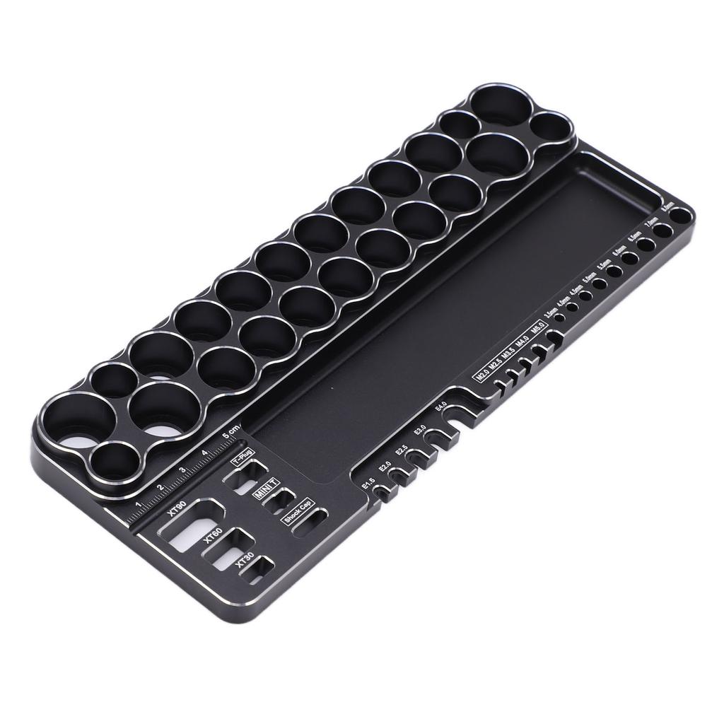 RC Tools Storage Rack Aluminum Alloy RC Screwdriver Scissors Tools Kit with Fixing Holes