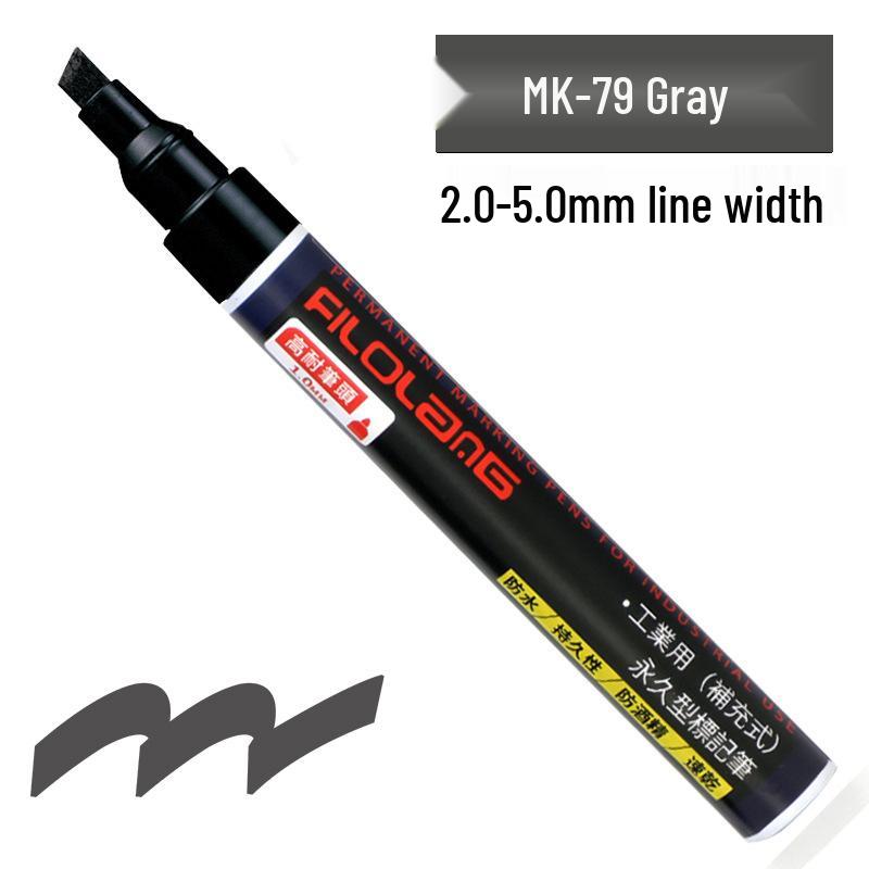 Feloran MK-79 Oil-Based Quick-Dry Industrial Waterproof High-Temperature Round/Oblique Tip Marker