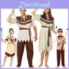 Elegant Dame Tassel Indisk Kostume Autentisk Native American Halloween Outfit