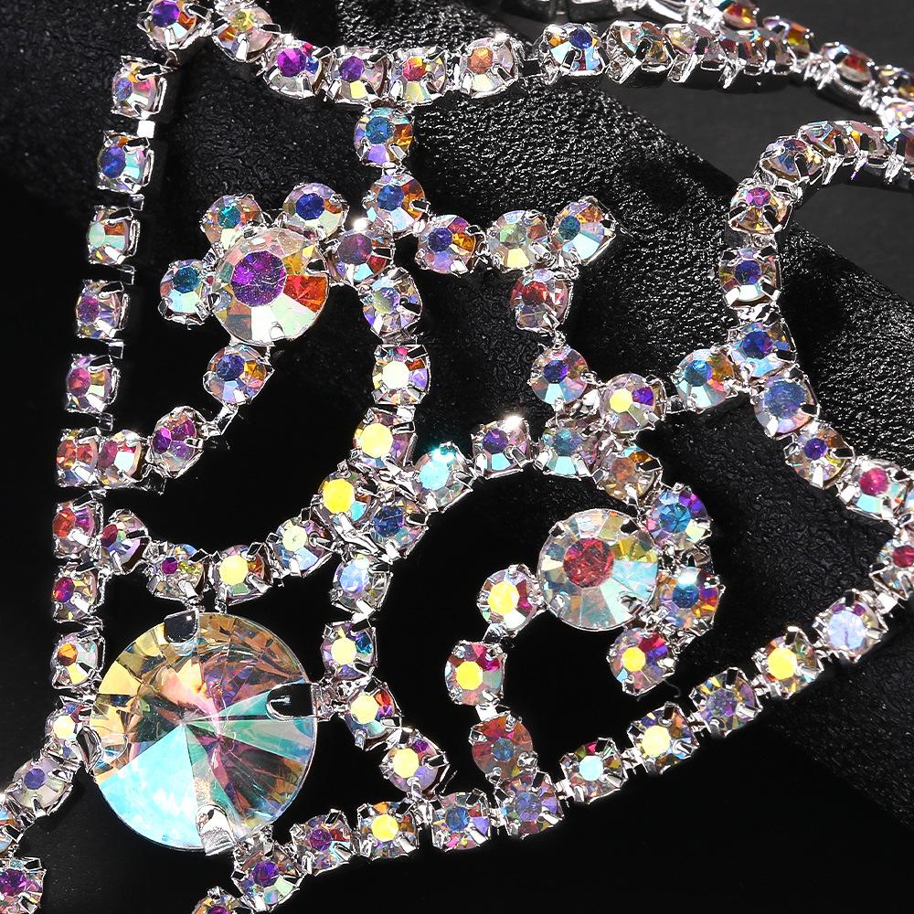 Shiny Rhinestone-Studded Bracelet Colorful Rhinestone Foot Chain High Quality Leg Chain  Barefoot