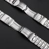 Sibehill 20mm Replacement Stainless Steel Watch Band for Swatch, with Adjustment Tool, Arched Concave Mounting Type