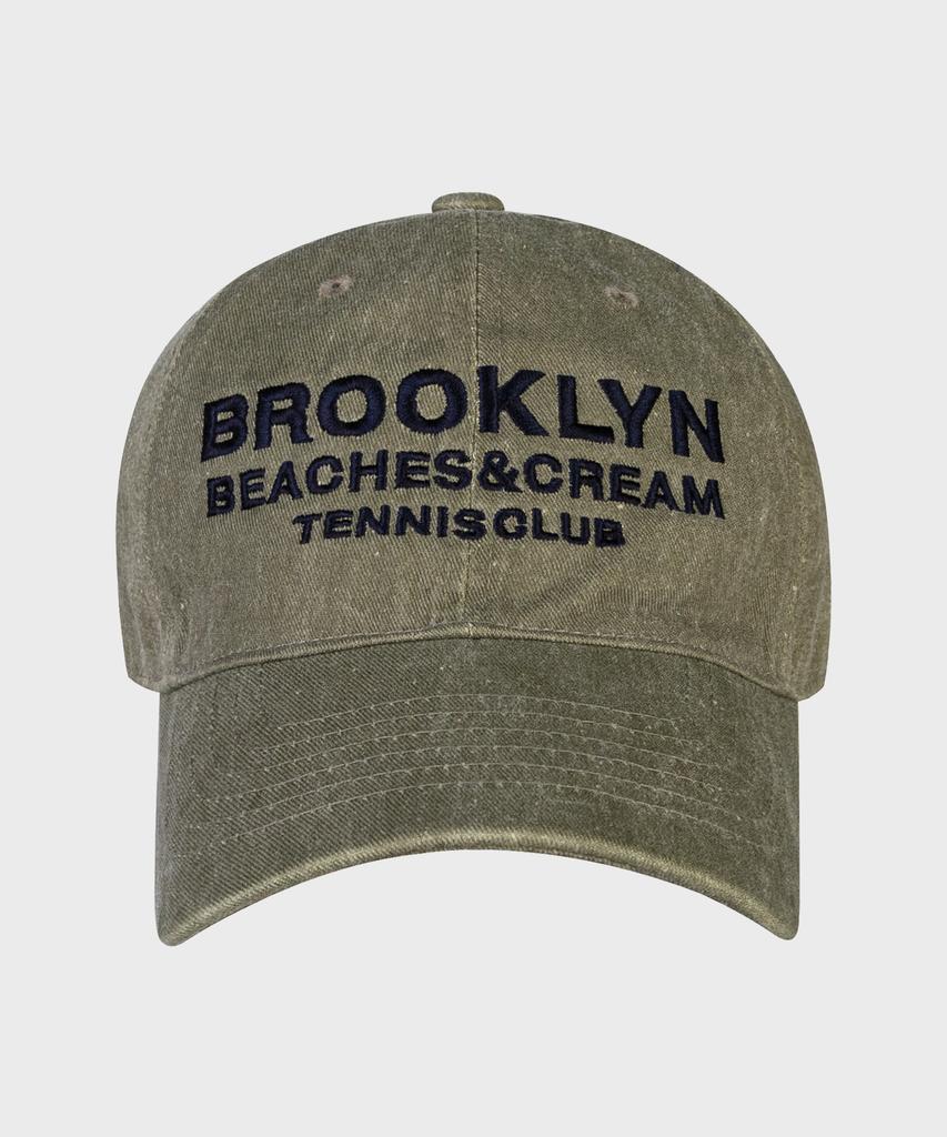 Bichiseuaenkeulim Brooklyn Tennis Club Pigment Ball Cap-Khaki