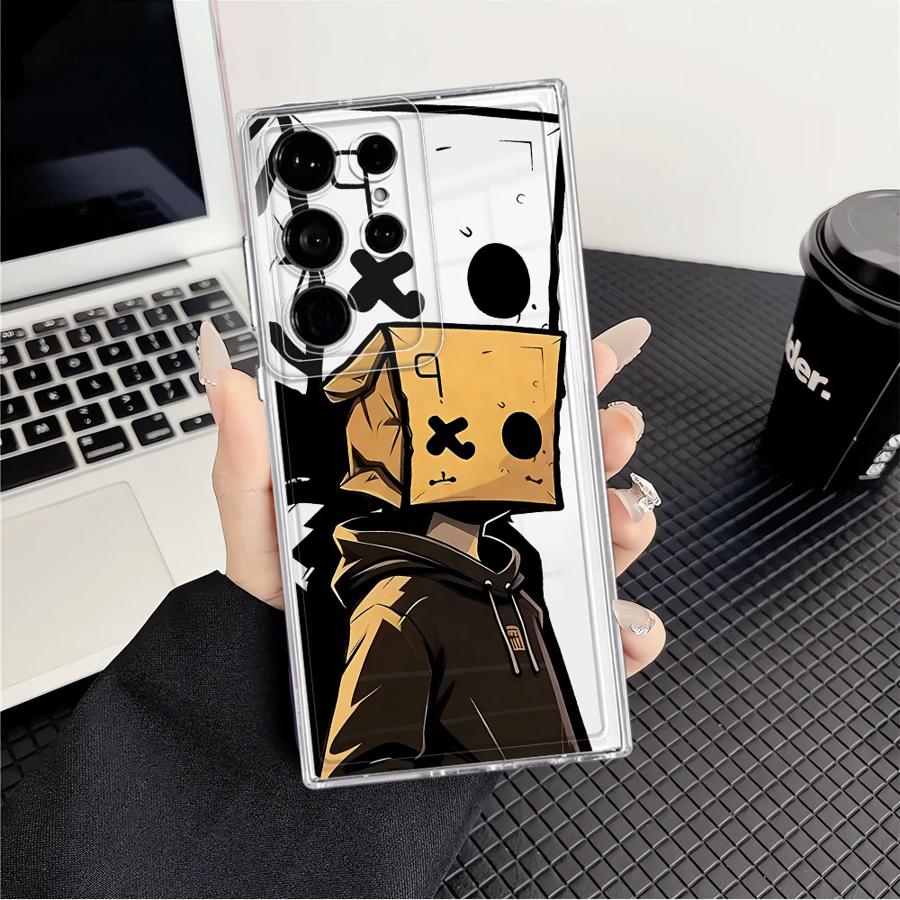 

Fashion Box Boy Case for Samsung Galaxy S26 S20 Plus S22 FE S21 S25 Edge Note 20 Ultra 10 S24 S23 Ultra Phone Cover Galaxy S20 Ultra