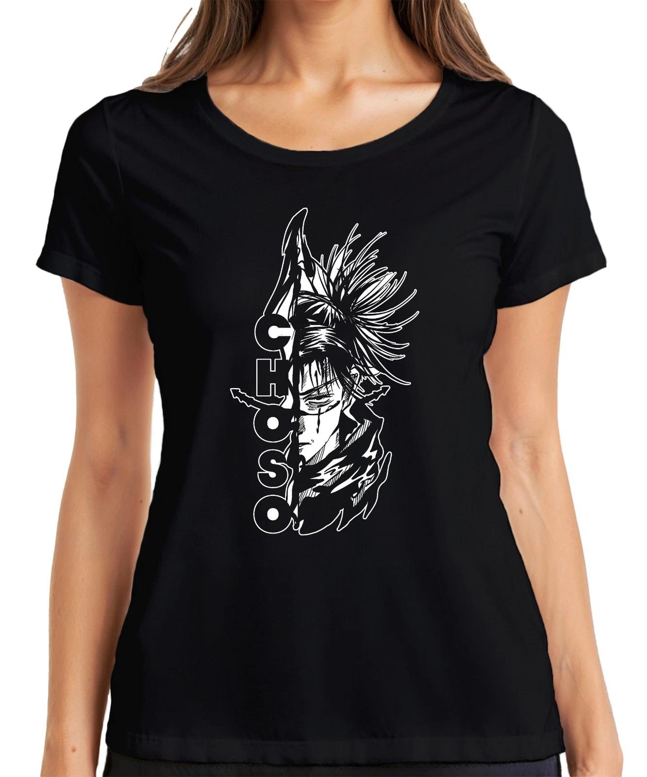 Jujutsu Kaisen Choso Anime Halbgesicht Manga blutig düster Damen T-Shirt XL