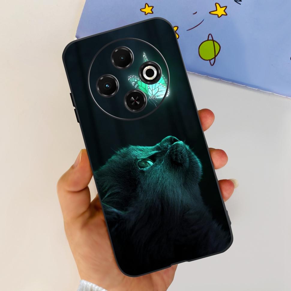

For Tecno Spark 30C Case Beautiful Flowers Butterfly Phone Cases For Tecno Spark 30 30C 30 C 4G Back Cover Soft Slim TPU Fundas Tecno Spark 30C