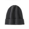 Women's Autumn Winter Cashmere Hat - 100% Pure Cashmere, Solid Watermelon Color, Warm, Large Head Circumference.