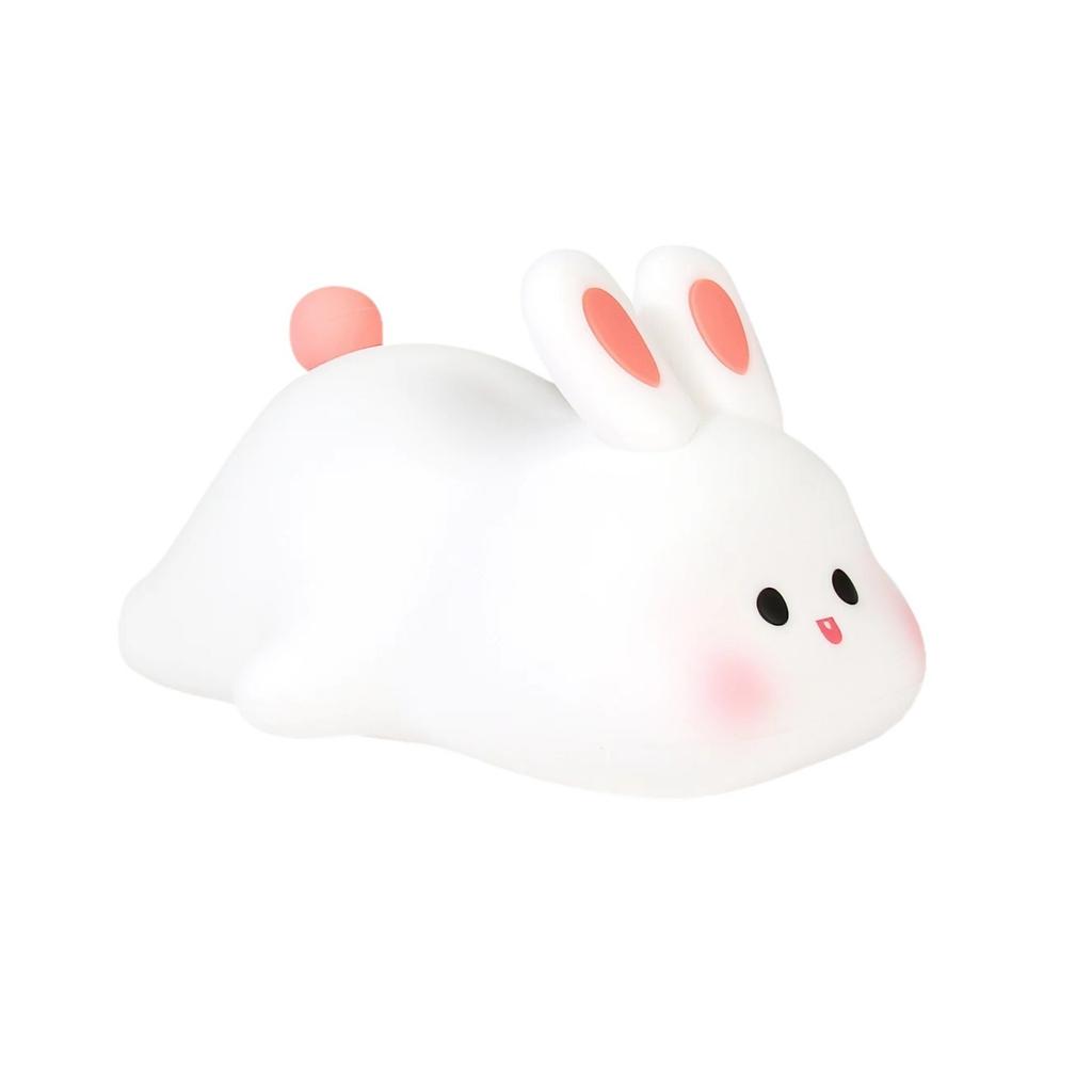 Cute Animal Silicone Night Light Patting Light, Rabbit Panda Octopus Robin Bird - for Room Decor, Gifts for Boys Girls Baby