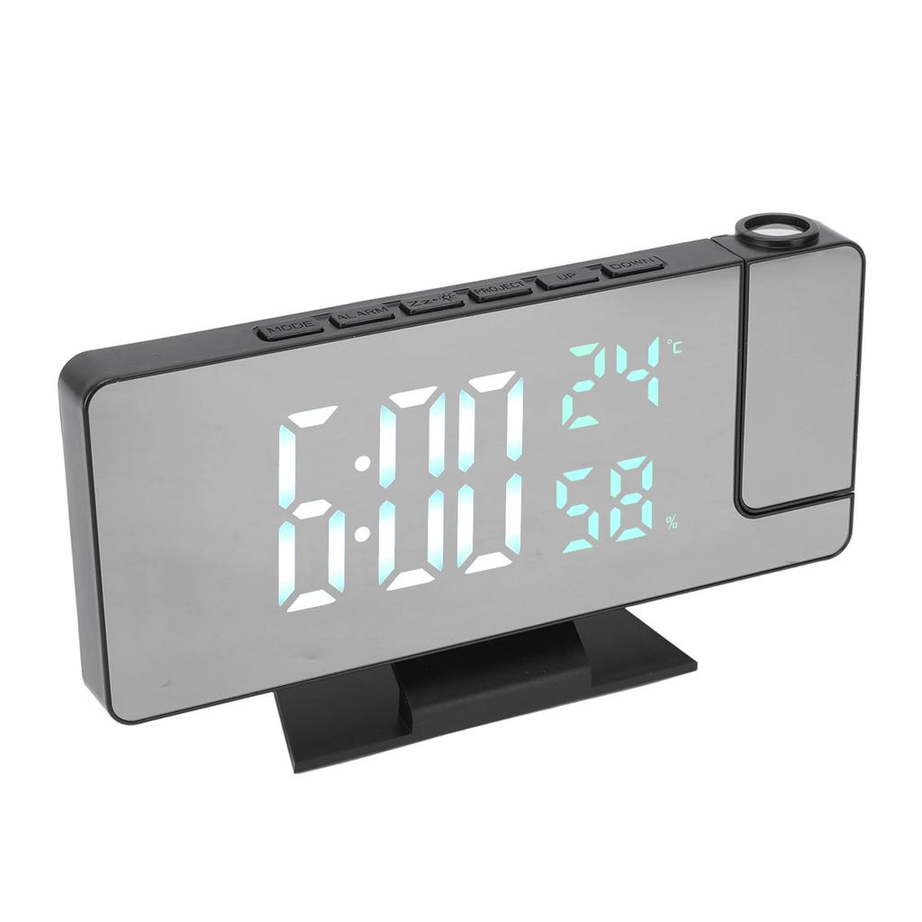Digital Alarm Clock Large Display LED and Mirror Desk Clock 3 Brightness Levels Modern Electronic Clock for Bedroom