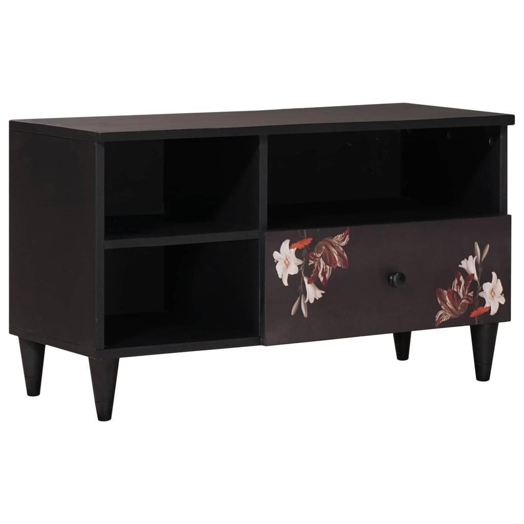 Storage Cabinet Multi Color 80 X 33.5 X 46 Cm Solid Mango Wood