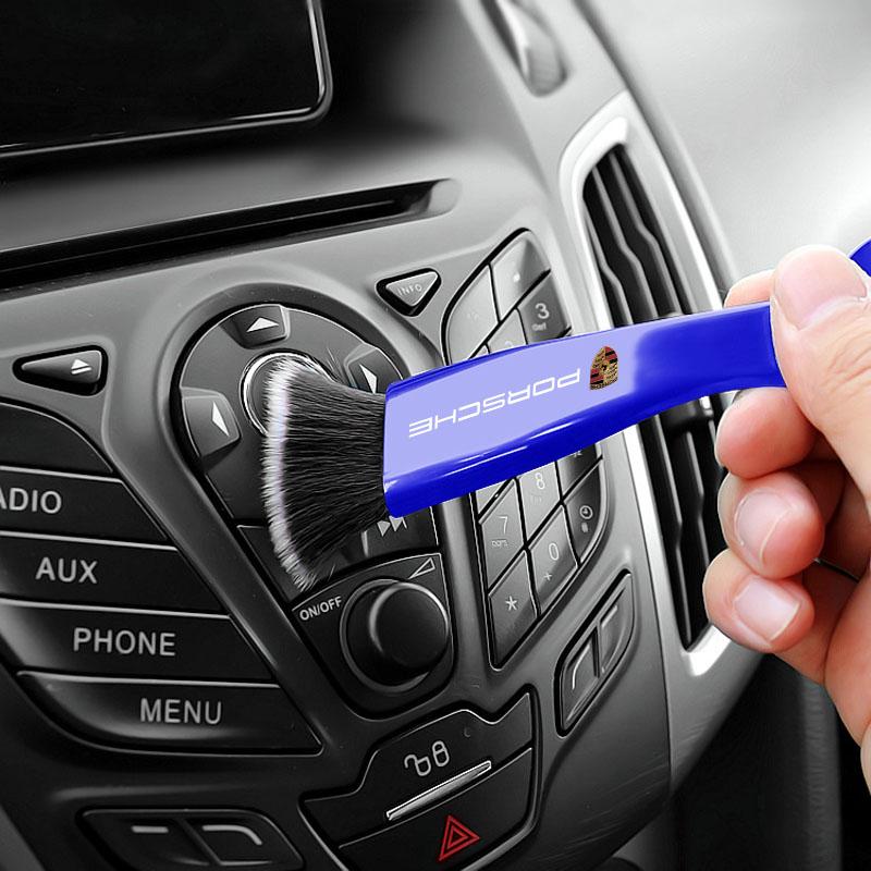 Car Air Conditioning Air Outlet Cleaning Dust Removal Soft Brush Cleaning Tool For Porsche Boxster Cayenne Panamera Macan Cayman 911 918 996 917 991