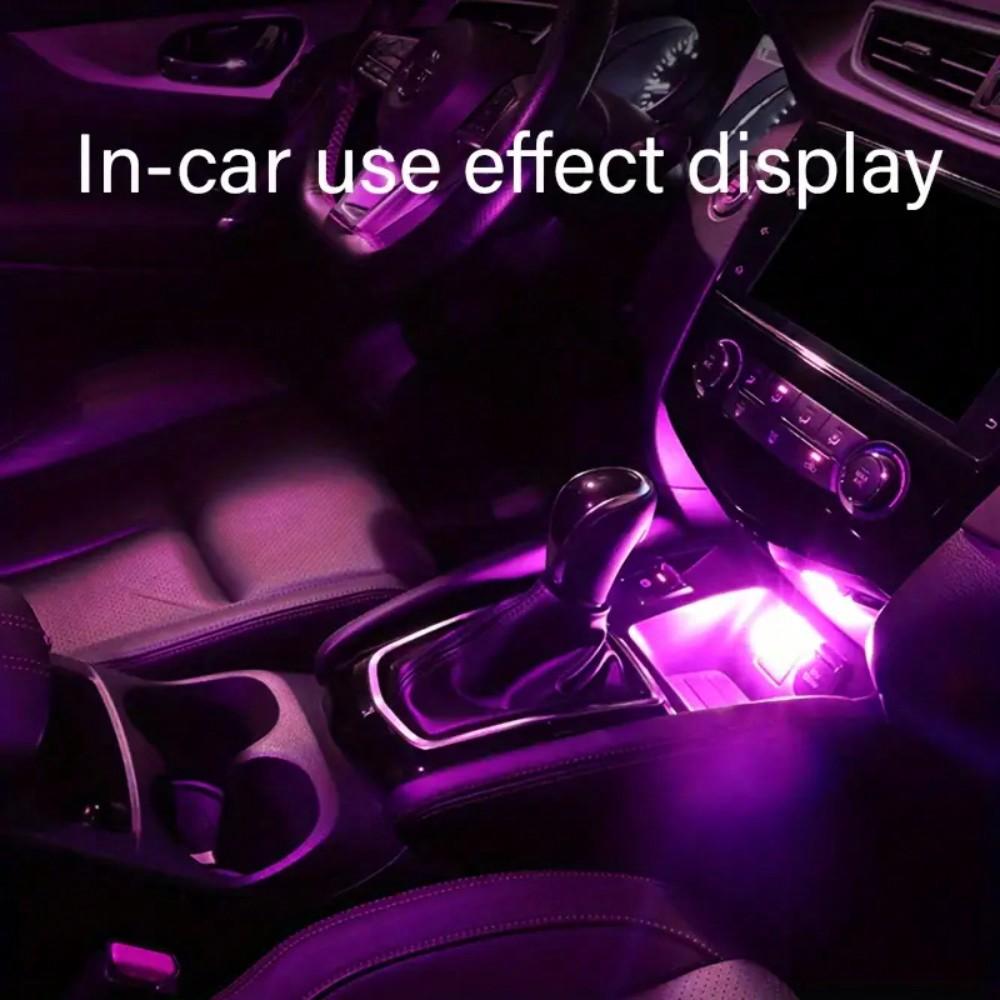 Car LED USB Neon Ambient Light – RGB Mini Colorful Atmosphere Lamp for Car Interior (Portable Night Light Accessory)