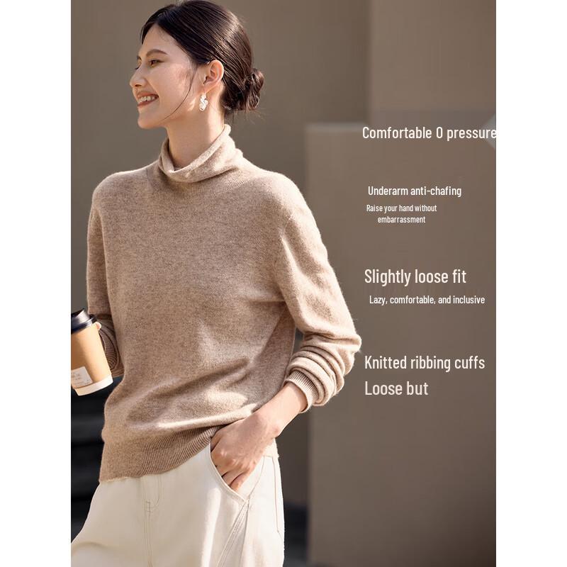 XWI Women's Seamless Cashmere Wool Blend Knit Top