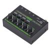 4 Channel Stereo Line Mixer 6.35mm Interface Super Low Noise Independent Volume Control Sound Mixer