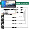 GreenYi 10.36 Inch 4CH Touch Screen Car MP4 DVR Recorder Monitor With AHD 1080P Night Vision Waterproof Camera For Truck/Bus/RVs