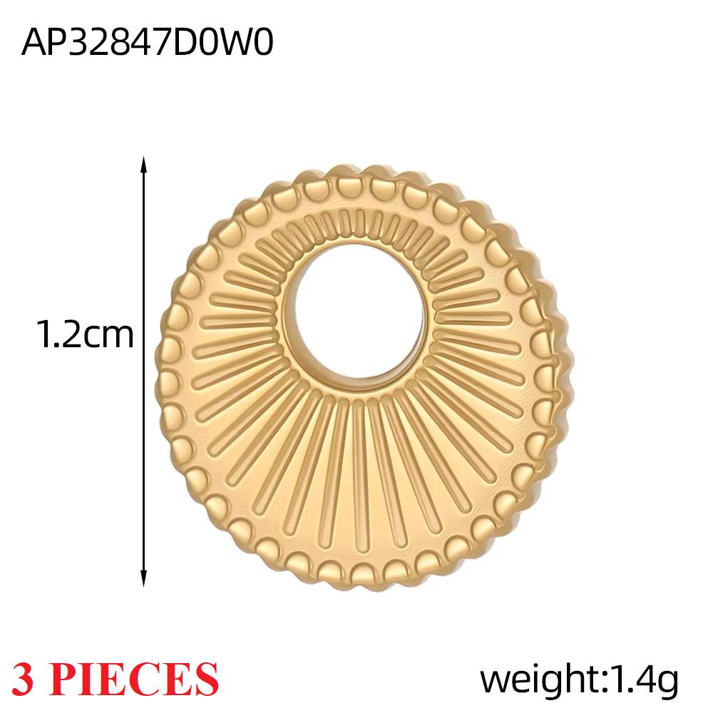 3PCS/LOT CARLIDANA Gold Plated Stainless Steel Charms Bow Knot Star Cross Butterfly Rose Heart Pendants DIY Jewelry