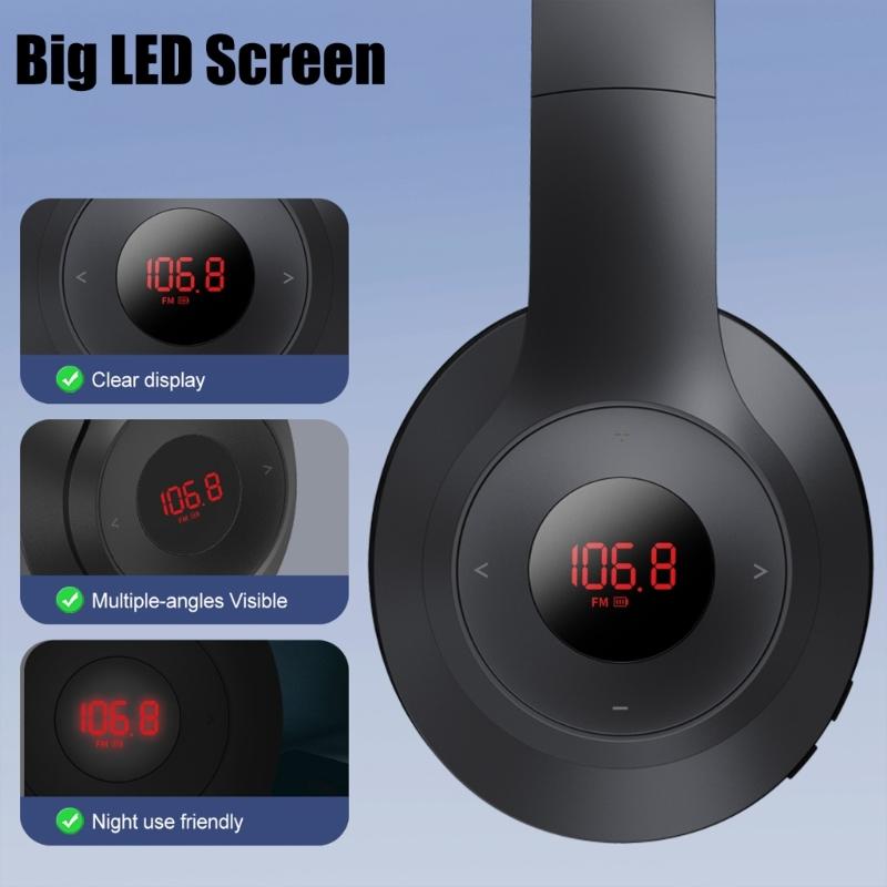 Portable FM Radio Headphones For Clear Reception And Music Enjoyment Jogging FM Receiver Rechargeable Wireless Headsets