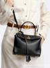 Genuine Leather Rodeo Tote: Large Capacity Commuting Shoulder & Underarm Bag for Women