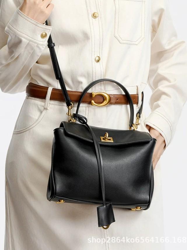 Genuine Leather Rodeo Tote: Large Capacity Commuting Shoulder & Underarm Bag for Women