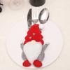 Christmas Cutlery Set Cartoon Doll Knife and Fork Cover Santa Claus Xmas New Year Party Dinner Decor Christmas Decorations