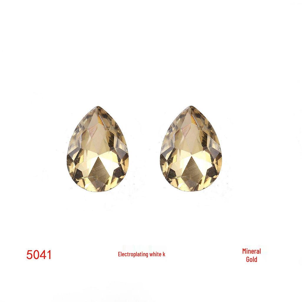 Colored Glass Teardrop Pointed Rhinestones for Shoes, Bags, Nail Art & DIY Accessories