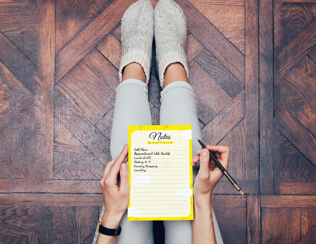 Inkdotpot Pack Of 2 Daily Planner List Undated Notepads, Memo Pad To-Do List Tear Off List Pad- Organizer- Scheduler- Organize Tasks (50 Sheets