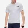 Fila Athletics Logo Print Round Neck Short Sleeve T-Shirt SS22 Men Tops Jade-White A11M221104FWT