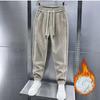 Autumn Winter Casual Pants Elastic Waist Harem Pants for Men's Fashion Sports Corduroy Fleece Joggers Baggy Trousers