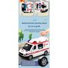 1/32 Mini Alloy Car Diecast Ambulance Fire-Truck Policecar Model Sound And Light Vehicle Simulation Collection Gifts Toys Boys