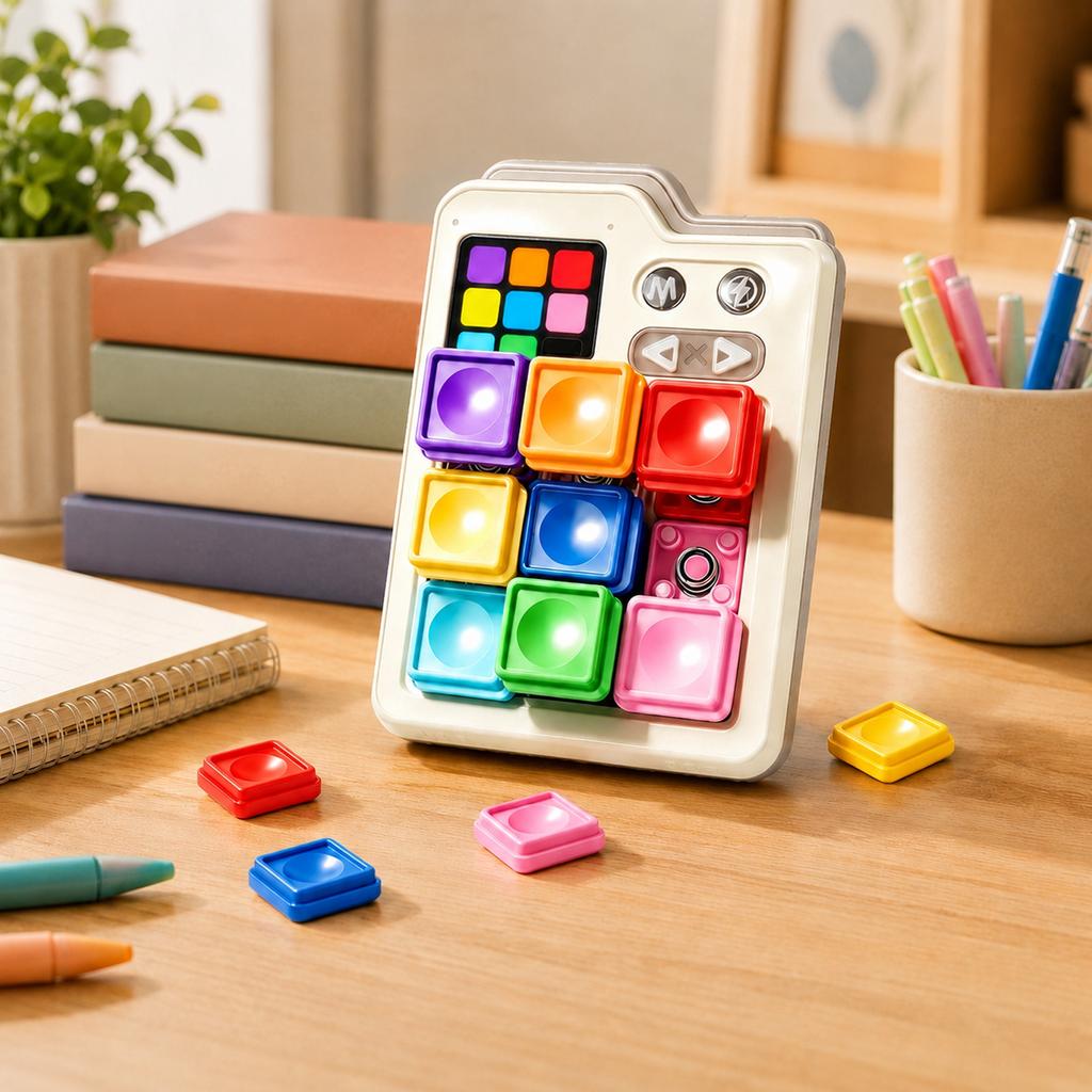 Electronic Klotski Puzzle, Sliding Puzzle for Adults and Kids, Teaser Toy