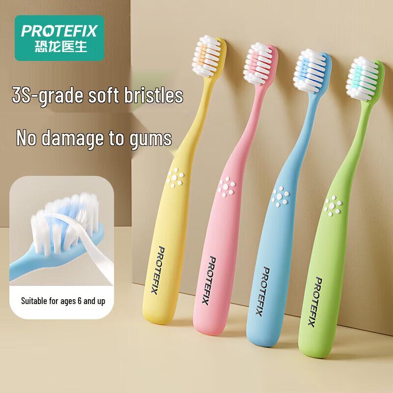 PROTEFIX Dinosaur Doctor Children's Soft Toothbrush