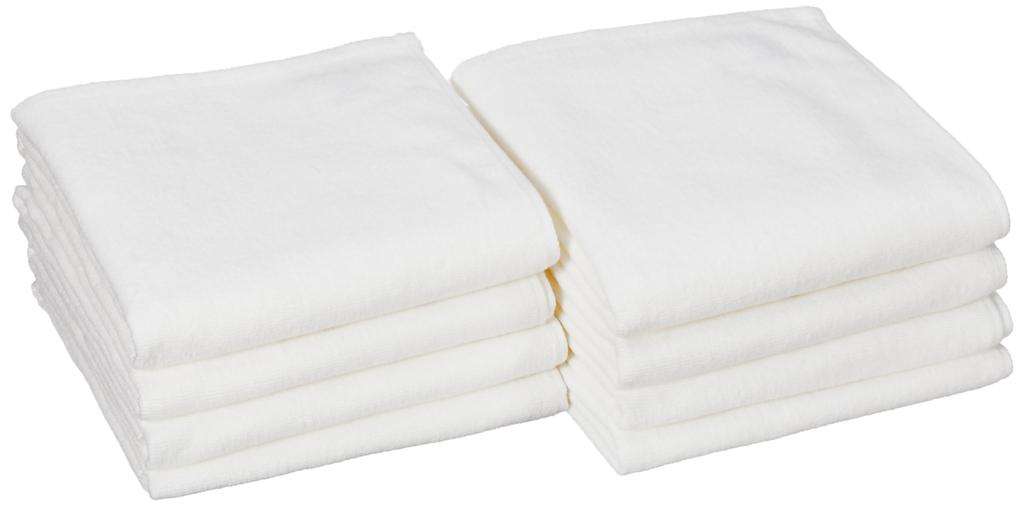 MUJI Dlouhé 34 x Organické 83345464 Osušky tkané z dlaždic, Off-White, 4-balení (2dílná sada), 110cm, Bavlna, Rychleschnoucí, Ultratenký,