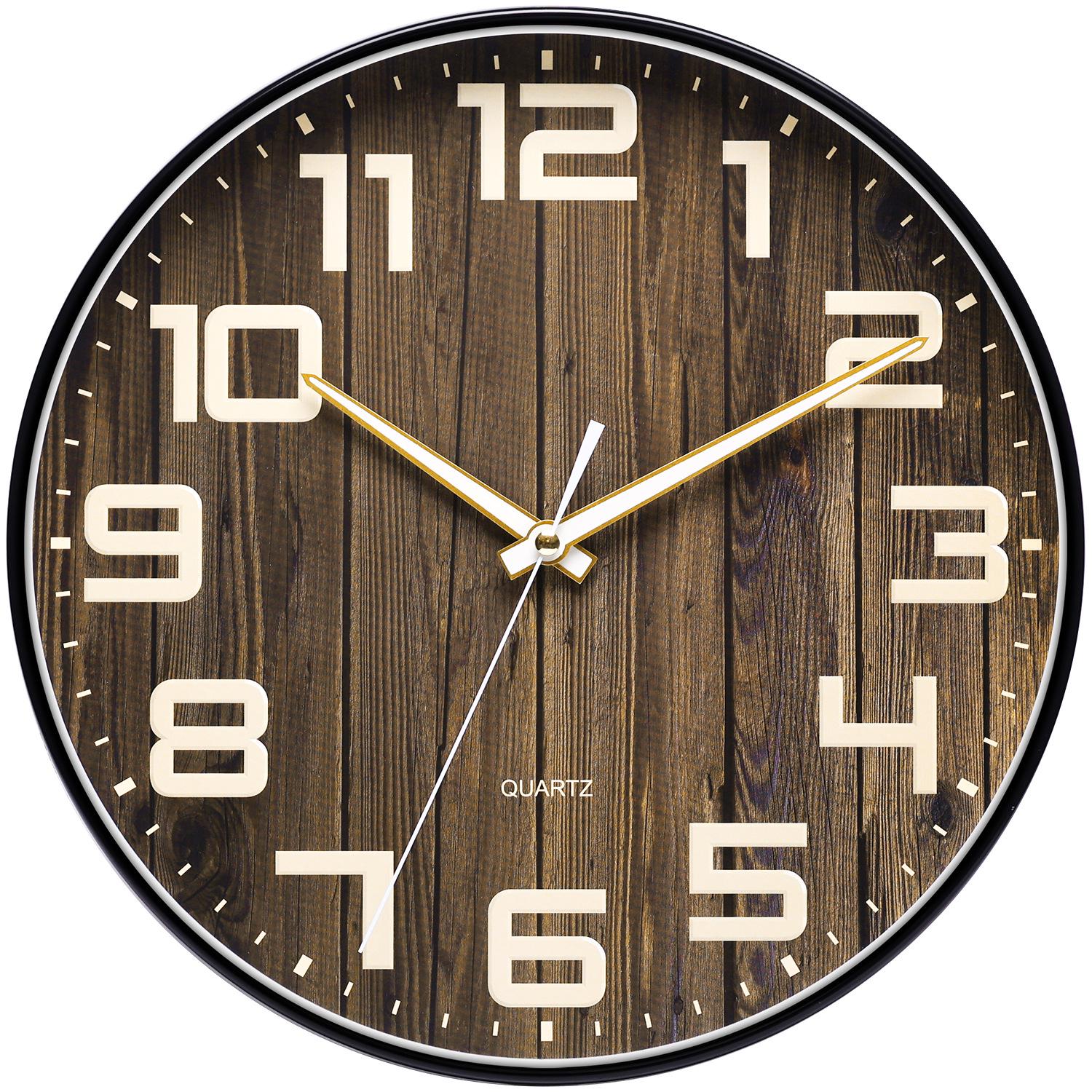 

12 Бесшумные настенные часы в скандинавском стиле - минималистичный кварцевый дизайн для гостиной