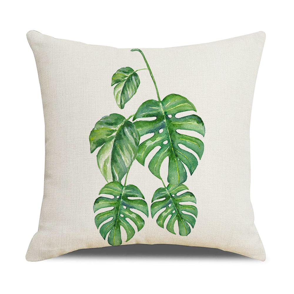 Ins Nordic Tropical Plant Pillow Cover New Home Furnishings Office Lumbar Cushion Pillow Cover