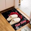 1PC Custom Name Ethereal Rose Eye Theme Floor Mat Ideal for Living Room, Game Rooms, Office, Bedroom, Floor Mat Playful Design