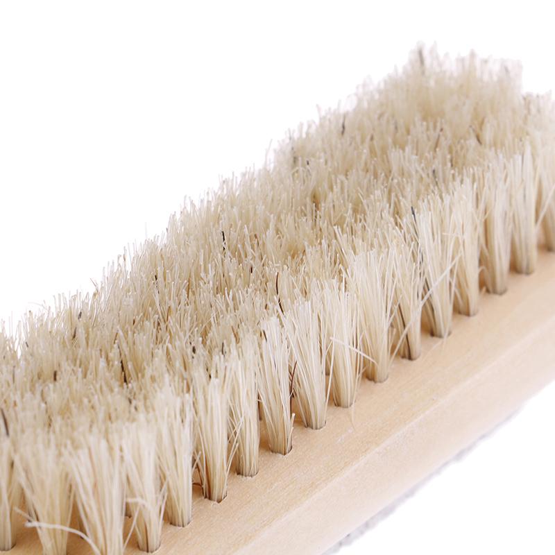 1 Pcs Foot Care Bristle Scrub Brush Wooden Handle Pumice Stone Remove Dead Skin