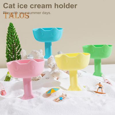 Popsicle Holder Leak-Proof Drip Catcher Popsicle Stand with Cat Claw Handle Reusable Mess Free Ice Pop Stick Holder