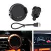 Car Phone Holder with 10W Car Fast Wireless Charger 453 Navigation-Mid Screen Type Infrared Sensor Automatic Quick Charge Black