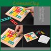 Mathematical Tetris Wooden Thinking Logic Training Puzzle Children Puzzle Toy