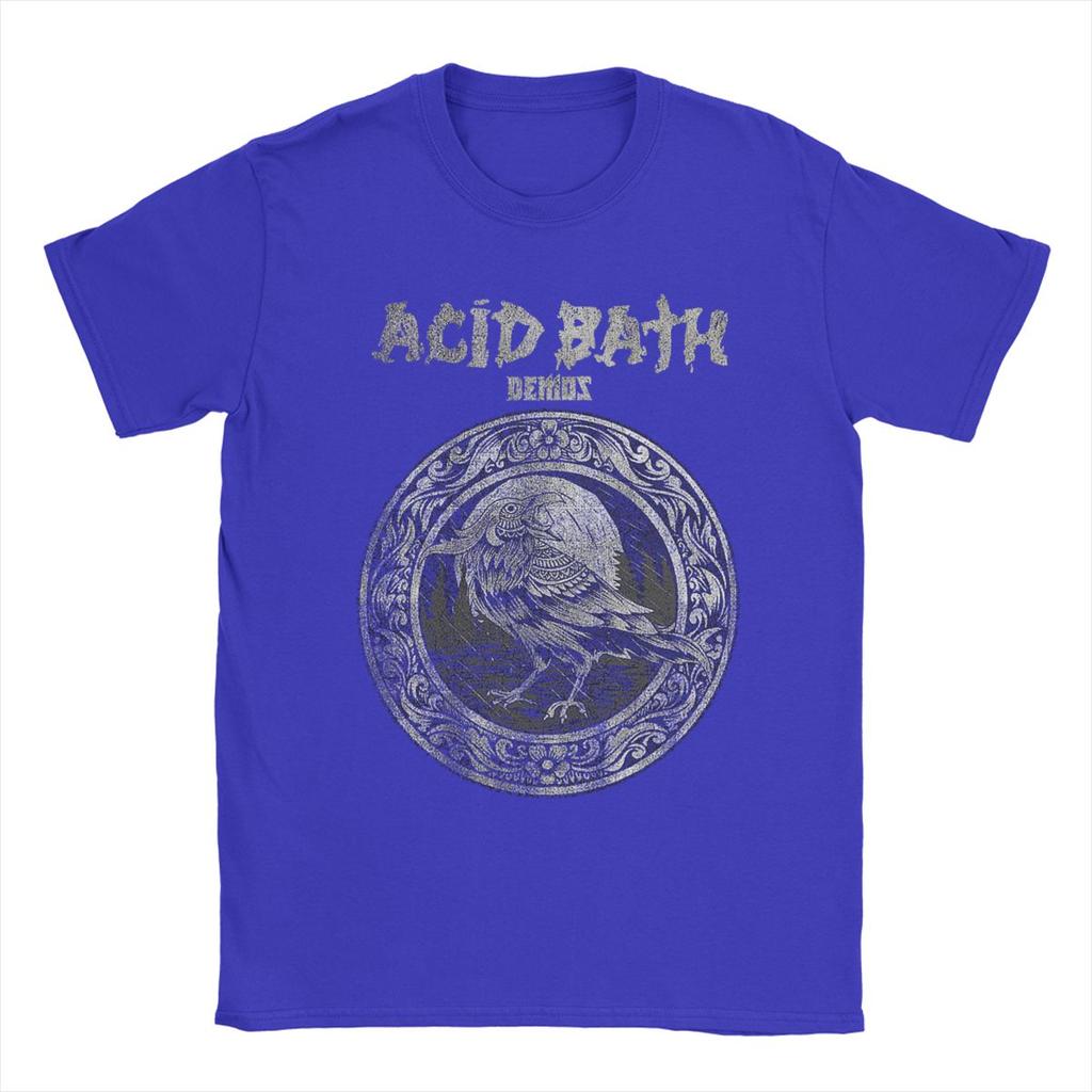 Men's T-Shirts Acid Bath Hipster Pure Cotton Tee Shirt Short Sleeve T Shirts Round Collar Clothing Summer