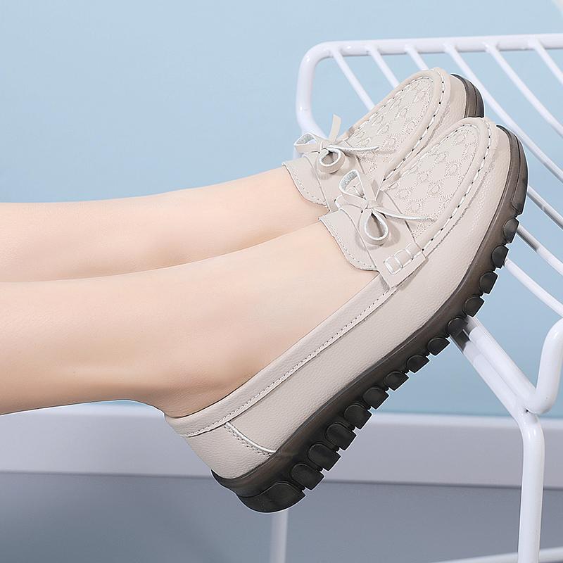 Dámské mokasíny Kožené boty Řidičské Pohodlné Baleríny Ležérní Chůze Měkké Minimalistické Letní Prodyšné Boty pro Ženu